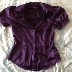 Silk button down shirt